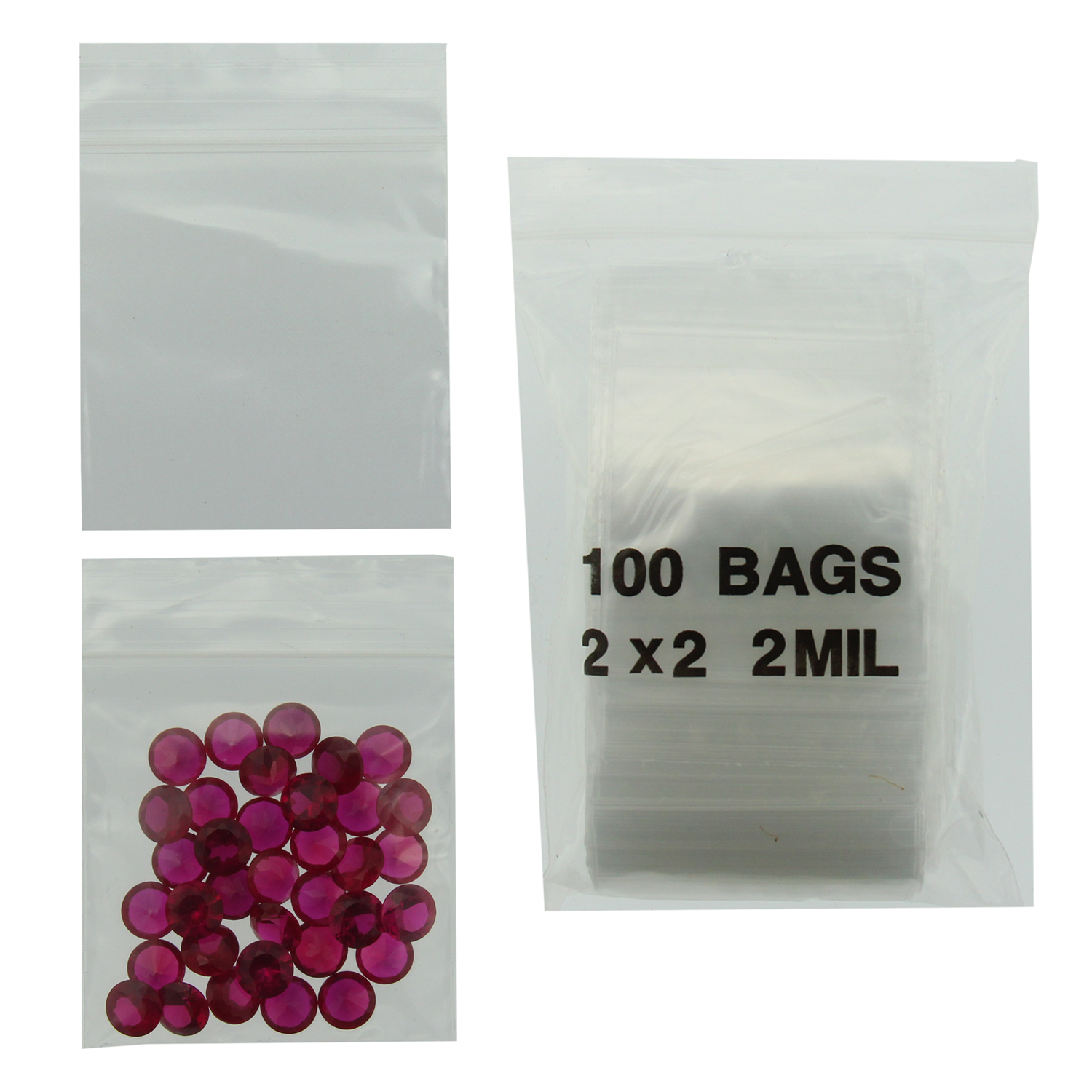 Clear Reclosable Plastic 4-Mil Ziplock Bags Poly Jewelry Zipper Baggies  (6x9)