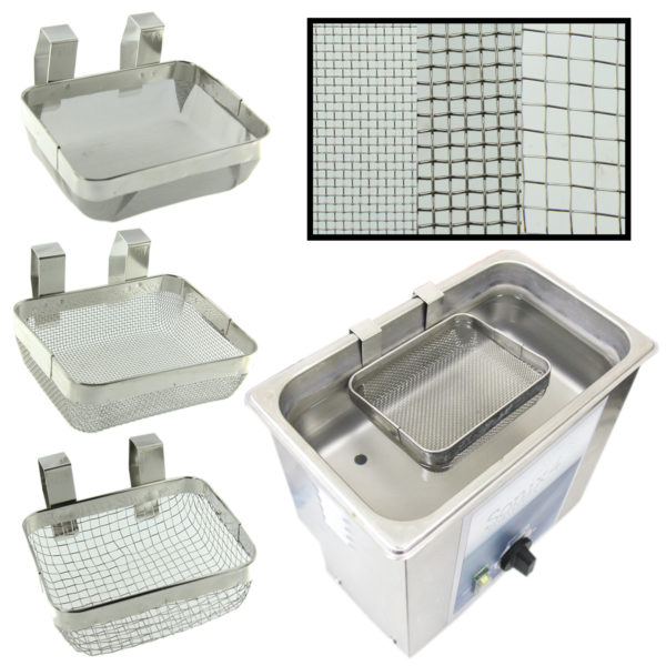 Ultrasonic Jewelry Cleaning Basket 5” x 4” Stainless Steel Mesh
