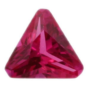 Loose Triangle Cut Ruby CZ Gemstone Cubic Zirconia July Birthstone
