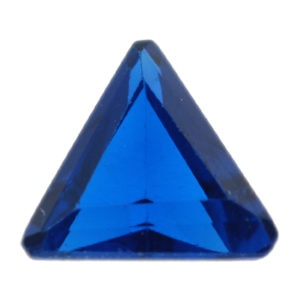 Loose Triangle Cut Sapphire CZ Gemstone Cubic Zirconia September Birthstone