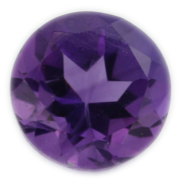 Loose Round Cut Genuine Natural Amethyst Gemstone Semi Precious February Birthstone