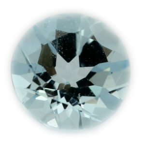 Loose Round Cut Genuine Natural Aquamarine Gemstone Semi Precious March Birthstone