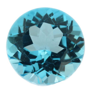 Loose Round Cut Genuine Natural Blue Topaz Gemstone Semi Precious November Birthstone