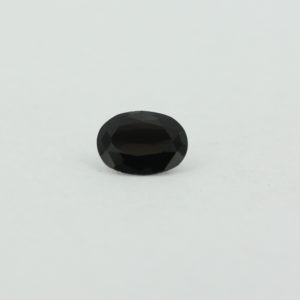 Loose Oval Cut Black Onyx CZ Gemstone Cubic Zirconia Front