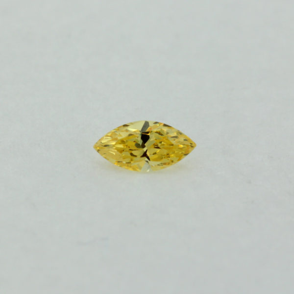 Loose Marquise Cut Citrine CZ Gemstone Cubic Zirconia November Birthstone Front