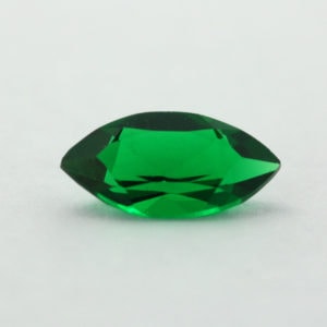 Loose Marquise Cut Emerald CZ Gemstone Cubic Zirconia May Birthstone Front