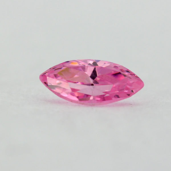 Loose Marquise Cut Pink CZ Gemstone Cubic Zirconia October Birthstone Front