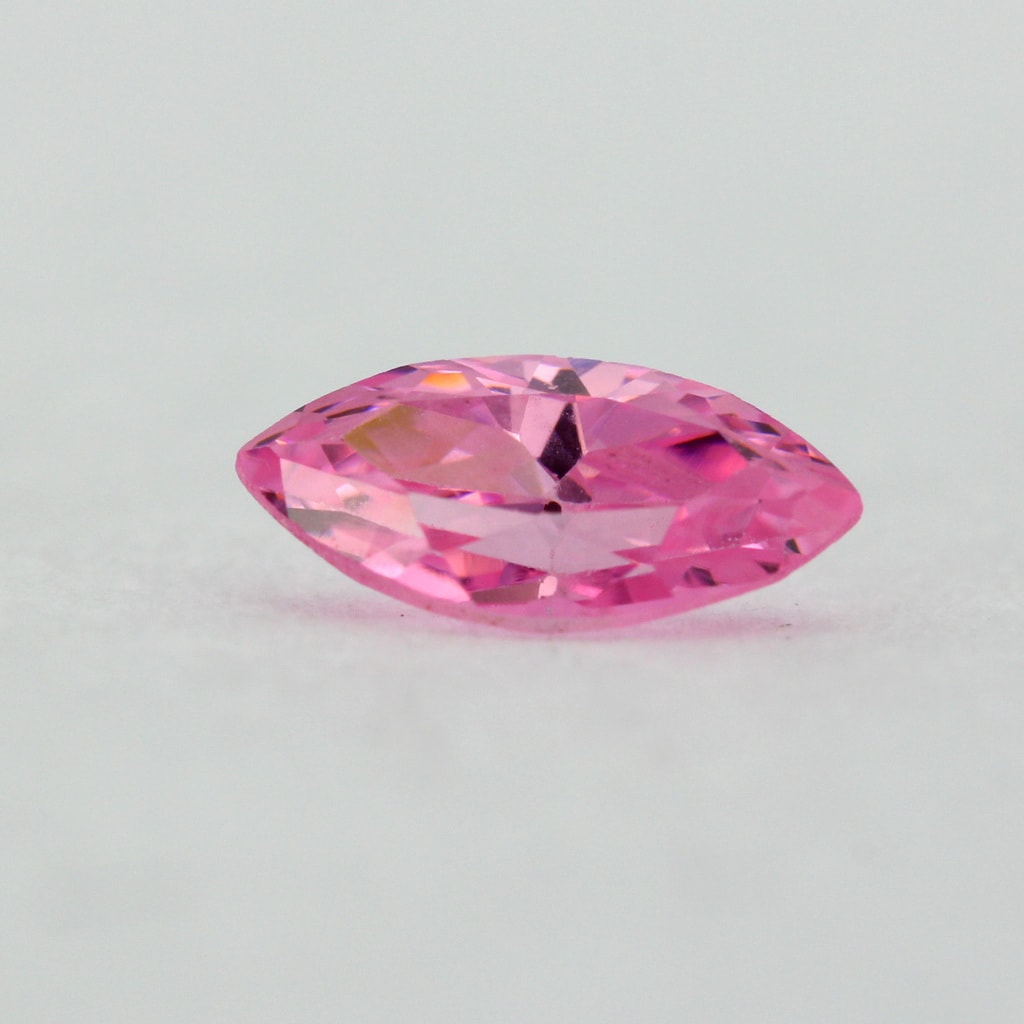 Loose Oval Shape Cut Pink Sapphire CZ Stone Single Cubic Zirconia Oct Birthstone 