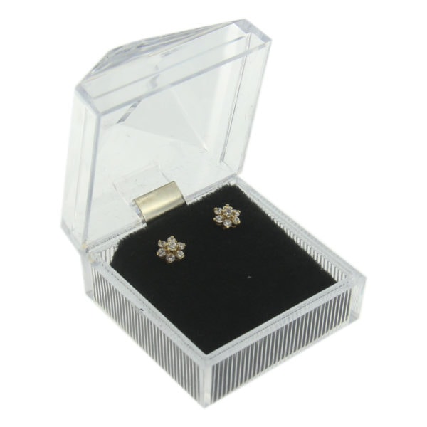 Clear Acrylic Crystal Earring Box Display Jewelry Gift Box