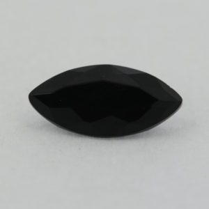 Loose Marquise Cut Black Onyx CZ Gemstone Cubic Zirconia Front