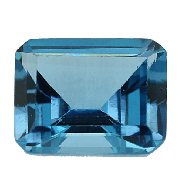 Loose Emerald Cut Aquamarine CZ Gemstone Cubic Zirconia March Birthstone