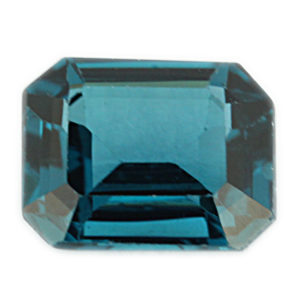 Loose Emerald Cut Blue Zircon CZ Gemstone Cubic Zirconia December Birthstone