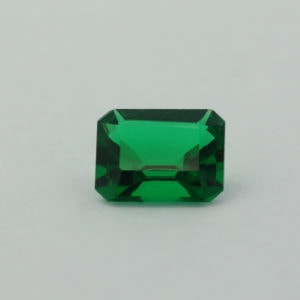 Loose Emerald Cut Emerald CZ Gemstone Cubic Zirconia May Birthstone Front