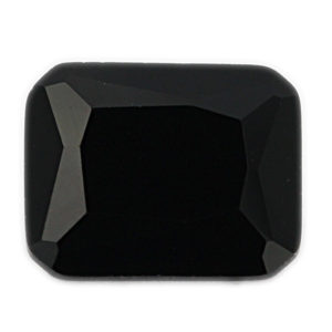 Loose Emerald Cut Black Onyx CZ Gemstone Cubic Zirconia