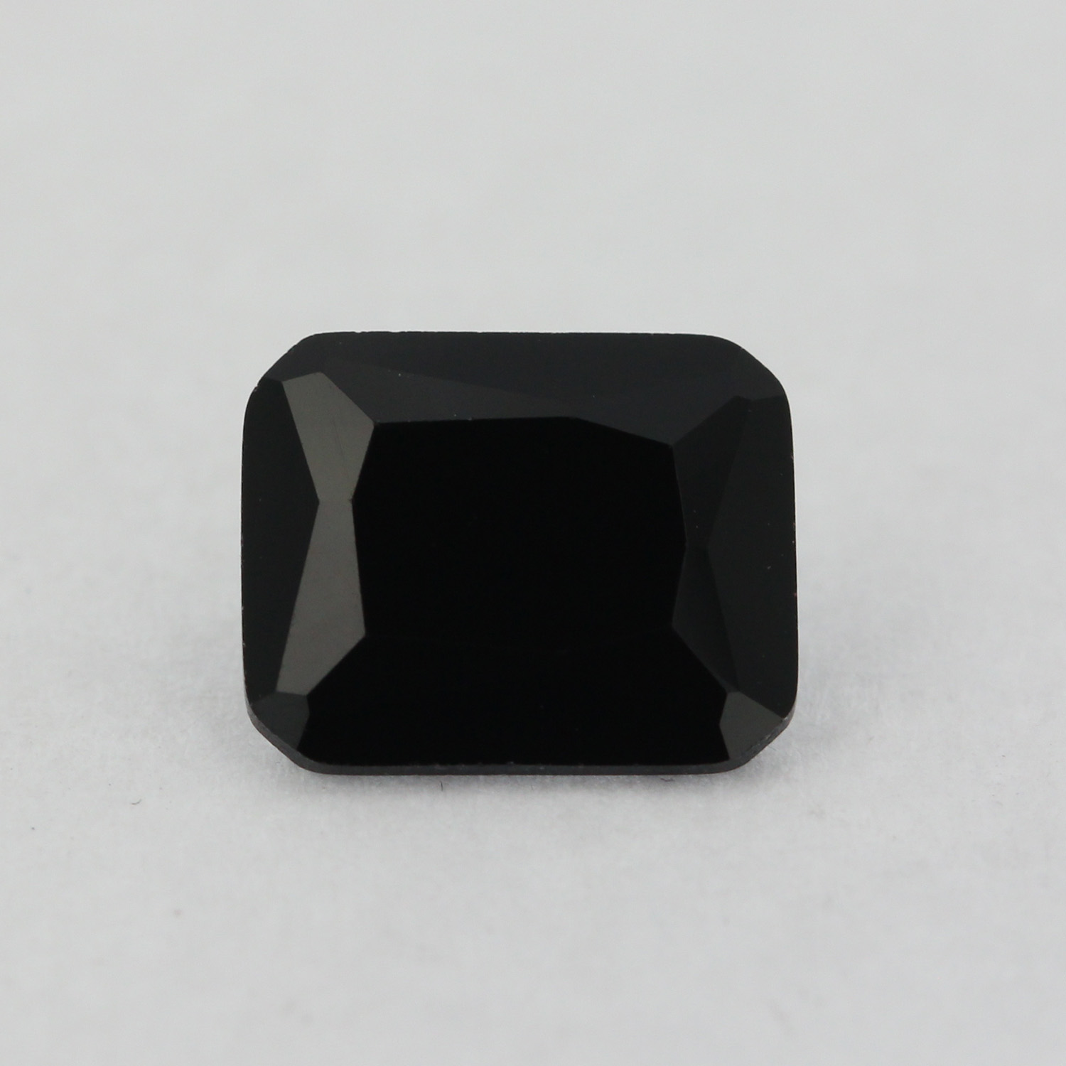 Loose Emerald Cut Black Onyx CZ Gemstone Faceted Cubic Zirconia - Findings  Outlet