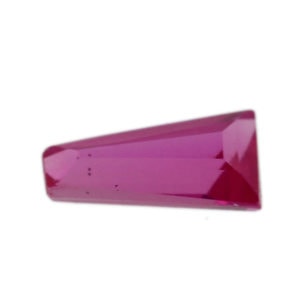Loose Tapered Baguette Ruby CZ Gemstone Cubic Zirconia July Birthstone Front