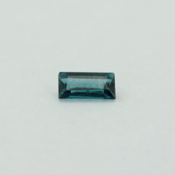 Loose Straight Baguette Blue Zircon CZ Gemstone Cubic Zirconia December Birthstone Front