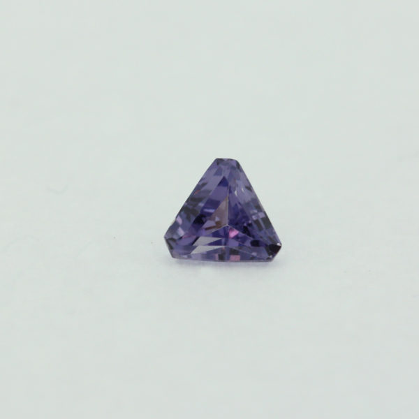 Loose Triangle Cut Alexandrite CZ Gemstone Cubic Zirconia June Birthstone Front