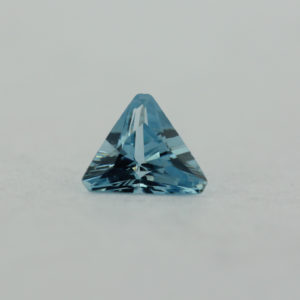 Loose Triangle Cut Aquamarine CZ Gemstone Cubic Zirconia March Birthstone Front