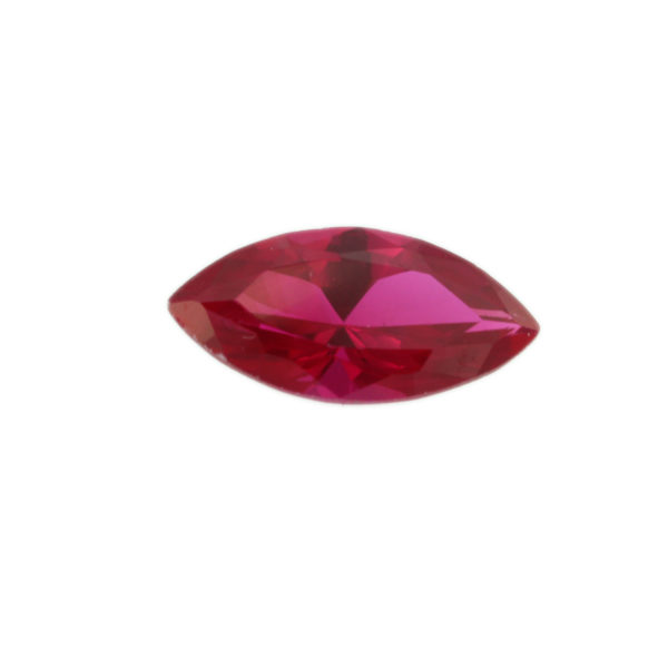 Loose Marquise Cut Ruby CZ Gemstone Cubic Zirconia July Birthstone Front 12MM