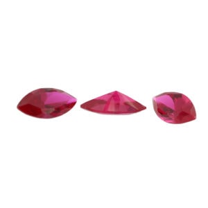 Loose Marquise Cut Ruby CZ Gemstone Cubic Zirconia July Birthstone Group 12MM