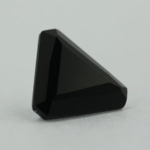 Loose Triangle Cut Black Onyx CZ Gemstone Cubic Zirconia Side
