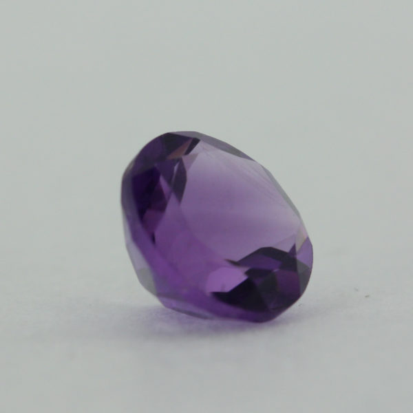 Loose Round Cut Genuine Natural Amethyst Gemstone Semi Precious February Birthstone Side