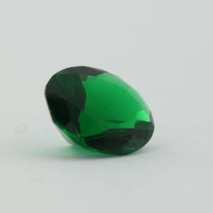 Loose Oval Cut Emerald CZ Gemstone Cubic Zirconia May Birthstone Back
