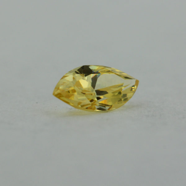 Loose Marquise Cut Citrine CZ Gemstone Cubic Zirconia November Birthstone Back