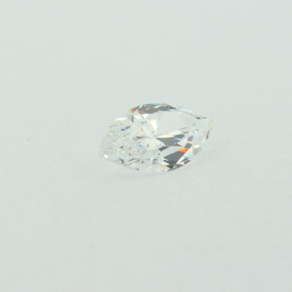 Loose Marquise Cut White CZ Gemstone Cubic Zirconia April Birthstone Back