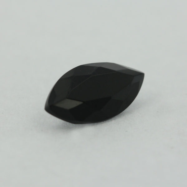 Loose Marquise Cut Black Onyx CZ Gemstone Cubic Zirconia Back