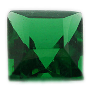 Loose Princess Cut Emerald CZ Gemstone Cubic Zirconia May Birthstone
