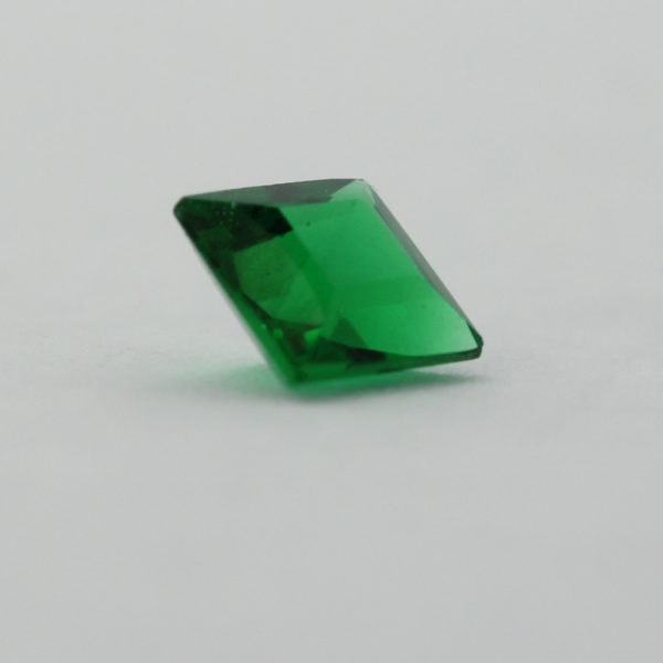 Loose Princess Cut Emerald CZ Gemstone Cubic Zirconia May Birthstone Side