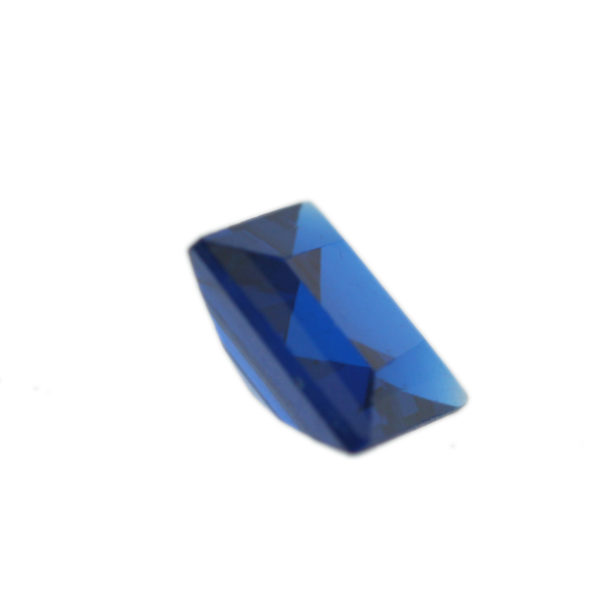 Loose Princess Cut Sapphire CZ Gemstone Cubic Zirconia September Birthstone Side