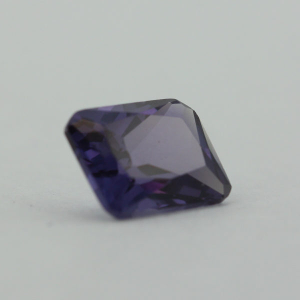 Loose Emerald Cut Alexandrite CZ Gemstone Cubic Zirconia June Birthstone Side