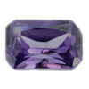 Loose Emerald Cut Amethyst CZ Gemstone Cubic Zirconia February Birthstone