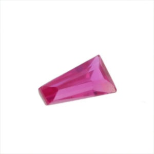 Loose Tapered Baguette Ruby CZ Gemstone Cubic Zirconia July Birthstone Back