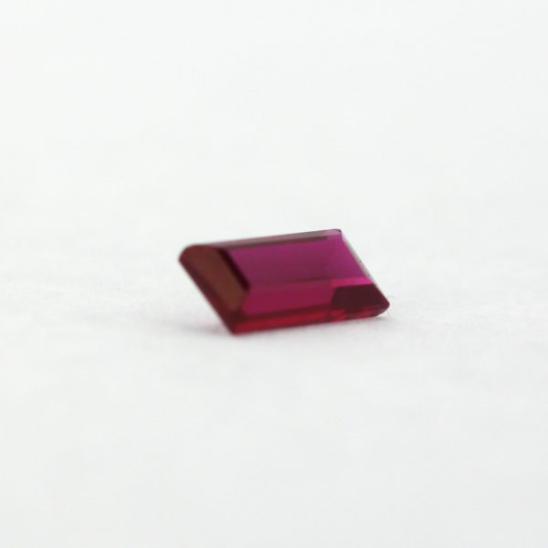 Loose Straight Baguette Garnet CZ Gemstone Cubic Zirconia January Birthstone Side