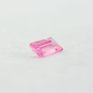 Loose Straight Baguette Pink CZ Gemstone Cubic Zirconia October Birthstone Side