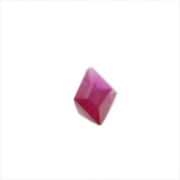 Loose Straight Baguette Ruby CZ Gemstone Cubic Zirconia July Birthstone Side