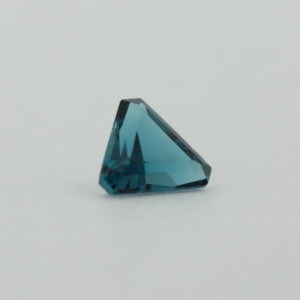 Loose Triangle Cut Blue Zircon CZ Gemstone Cubic Zirconia December Birthstone Back
