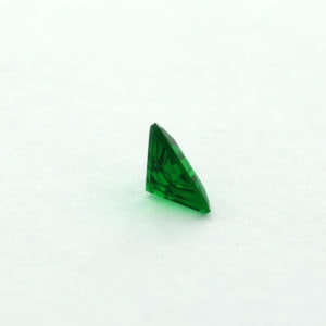 Loose Triangle Cut Emerald CZ Gemstone Cubic Zirconia May Birthstone Side
