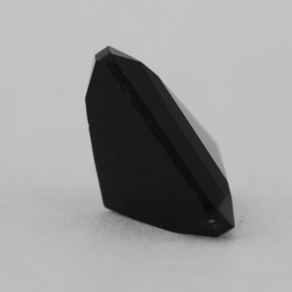 Loose Triangle Cut Black Onyx CZ Gemstone Cubic Zirconia Back