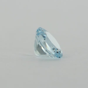 Loose Round Cut Genuine Natural Aquamarine Gemstone Semi Precious March Birthstone Back