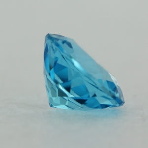 Loose Round Cut Genuine Natural Blue Topaz Gemstone Semi Precious November Birthstone Back