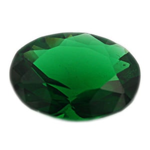 Loose Oval Cut Emerald CZ Gemstone Cubic Zirconia May Birthstone