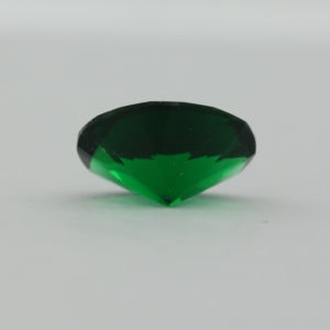 Loose Oval Cut Emerald CZ Gemstone Cubic Zirconia May Birthstone Side