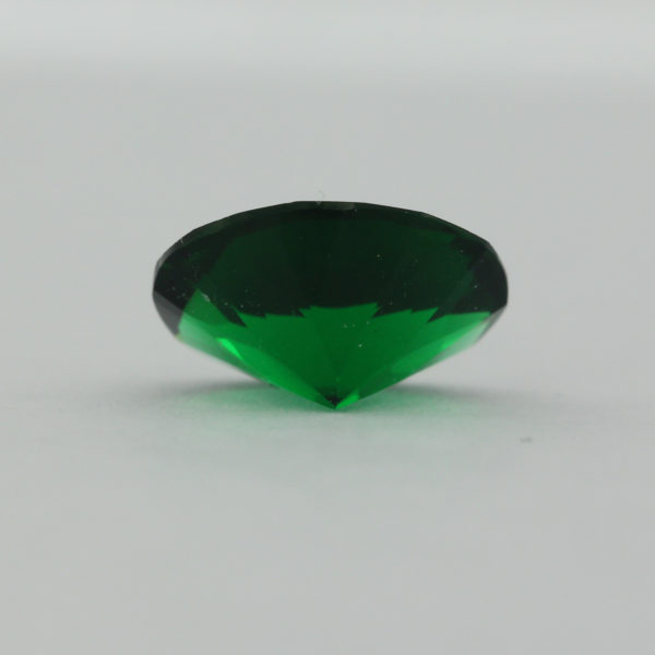 Loose Oval Cut Emerald CZ Gemstone Cubic Zirconia May Birthstone Side