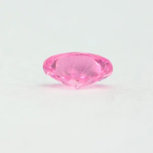 Loose Oval Cut Pink CZ Gemstone Cubic Zirconia October Birthstone Side