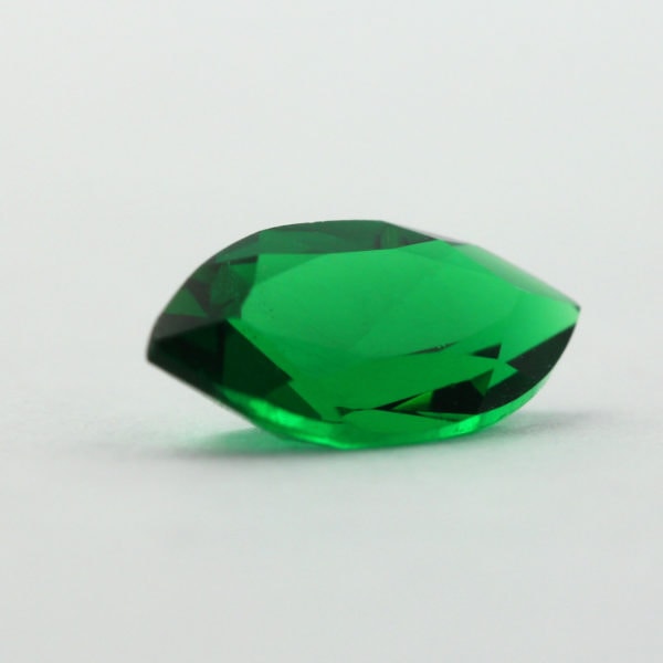 Loose Marquise Cut Emerald CZ Gemstone Cubic Zirconia May Birthstone Back